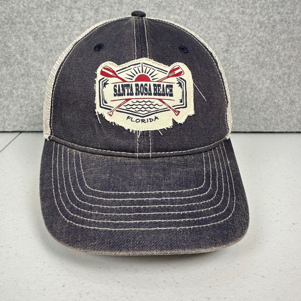 Santa Rosa Beach‎ Florida Hat Cap Snapback Adjustable Mesh Back
